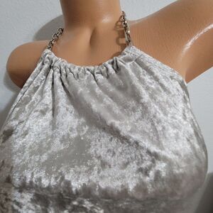 1035  LARGE  JUST POLLY Gray Tank Top NWT